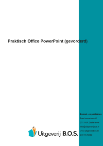 Cover Praktisch Office PowerPoint Gevorderd